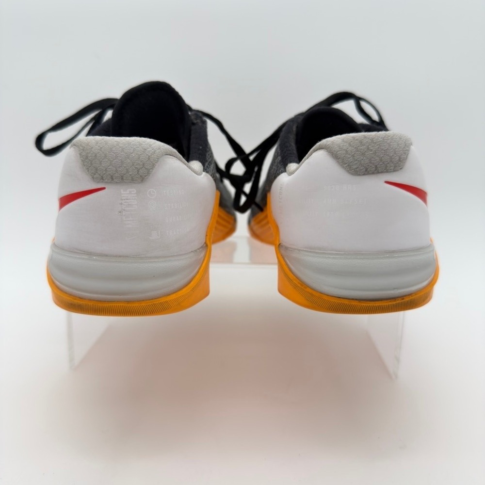 Nike Metcon 5 Womens Training Shoes Gray Black Orange AO2982-081 Size 6.5 - Picture 6 of 8